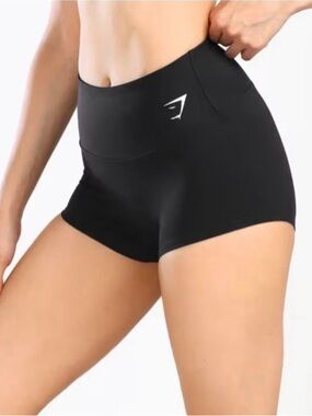 Gymshark High-Rise Black Stretch Bike Shorts